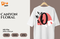 Canyon Floral Monogram Product Image 1