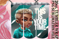 Blissful love 20oz tumbler wrap, Woman Product Image 1