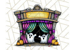 Halloween Buildings Clipart PNG, Haunted Houses Art Product Image 2