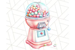 Pastel Sweet Treats Clipart, Ice Cream, Cakes, Donuts Png Product Image 2