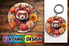 Cheerful Circle Coasters Design, Cute Animals Product Image 1