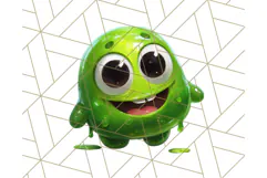 Slime Monster Clipart, Colorful Goo Graphics Png Product Image 2