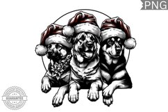 Christmas Dog Clipart - Christmas Sublimation PNG Design Product Image 1