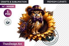 Enchanted Woodland Animal &amp; Sunflower Clipart PNG Product Image 1