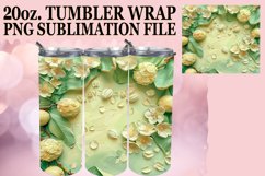 3D Flower and Fruit 20oz Tumbler Art Product Image 1