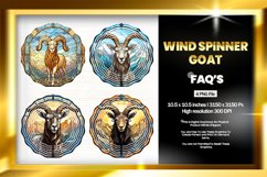 Goat Wind Spinner Sublimation - 04 Variations Product Image 1