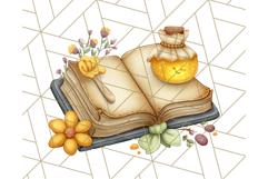 Cute Witch Halloween Baking Clipart PNG, Holiday Treats Png Product Image 2