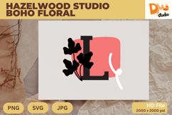 Hazelwood Studio Boho Floral Monogram Product Image 1