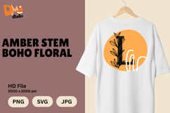 Amber Stem Boho Floral Monogram Product Image 1