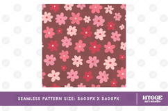 Retro Flowers Seamless Pattern Bundle Floral Png Sublimation Product Image 9