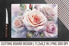 Flower Cutting Board | Kitchen Glass Cutting Board Product Image 1