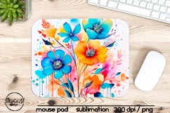 Abstract flowers mouse pad sublimation designs Product Image 1