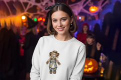 Knitted Scarecrow Autumn Halloween Doll PNG Product Image 2
