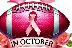 In Ocrober We Wear Pink, Coquette Stronger Than Cancer Tee Product Image 5