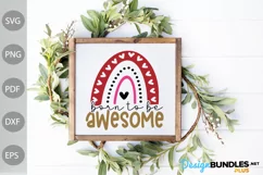 Born To Be Awesome SVG Design/ Baby Shirt SVG Cut Files Product Image 2