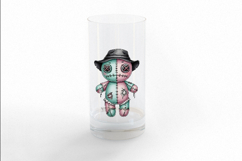 Patchwork Hat Stitched Doll Halloween Voodoo PNG Product Image 3