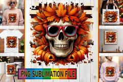 Dazzling TOTE BAG Gift Magic PNG, Skull Product Image 1