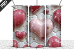 Valentines Love Skinny Tumbler PNG Wrap| Valentines Tumbler Product Image 3