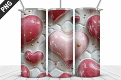 Valentines Love Skinny Tumbler PNG Wrap| Valentines Tumbler Product Image 3