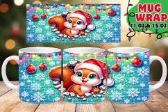 3D Xmas Cartoon Caprice Mug Wrap 15oz PNG Product Image 1