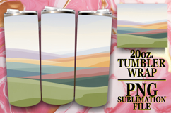 Vibrant Hearts 20oz tumbler wrap, Spring Product Image 1