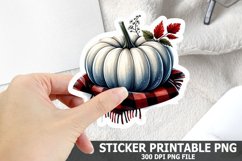 Halloween Pumpkin Sticker| Halloween Sticker PNG Design Product Image 1