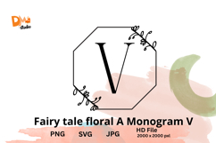 Fairy Tale Floral Monogram Product Image 1