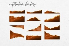 Gold and Orange Watercolour Borders Product Image 2