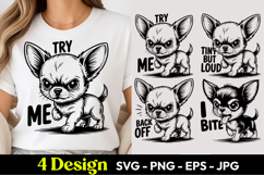 Try Me Chihuahua SVG PNG Product Image 1