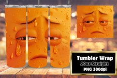 Playful Cartoon Emoji Tumbler Design - Sublimation 20oz Product Image 1