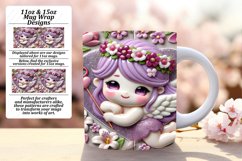 Dynamic 11oz Mug Wrap Png Template , 3D Cupid Product Image 1