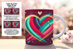SOPHISTICATED 11oz Mug Wrap PNG , Heart Product Image 1