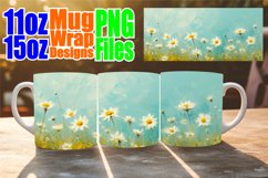 Floral Fusion Sublimation Mug Wraps 11oz 15oz - Spring Symph Product Image 1