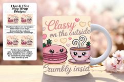Warm 15oz Mug Wrap Png Artwork , Kawaii Food Product Image 1