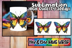 Vibrant Spring Butterfly Wrap: Sublimated Joy Product Image 1