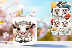 Radiant 15oz Mug Wrap Png Template , Valenines Animals Product Image 1