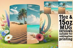 Serene Landscape Mug Wrap for Sublimation 11oz/15oz Product Image 1