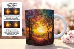 Spring Horizon Landscape Mug Wrap: Sublimation - 11oz/15oz Product Image 1
