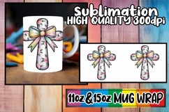 Hopeful horizons 11oz 15oz mug wrap, Cross and Bow Product Image 1