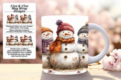 Christmas Mug Wrap 11oz/15oz Gingerbread Pattern Art Product Image 1