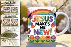Joyful 15oz Mug Wrap Png Design , Religious Product Image 1
