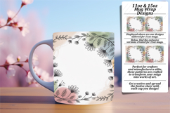 Charming 11oz Mug Wrap Png Design , Flowers Product Image 1