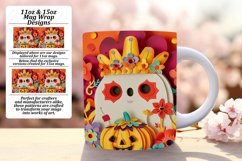 11oz 15oz Halloween 3D Mug Wrap Sublimation Product Image 1