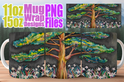 Wholesome days 11oz 15oz sublimation wrap, Spring Tree Product Image 1