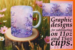 Floral Leopard Sparkle Mug Design Product Image 1