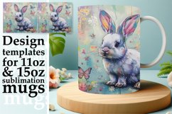 Vibrant Easter Bunny Mug Design: Springtime JoEaster Bunny B Product Image 1