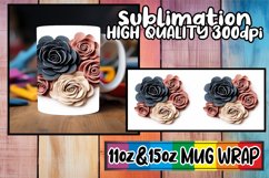 Sublime 3D Blossom Mug Design - 11oz &amp; 15oz Sizes Product Image 1