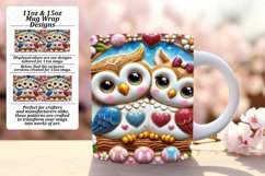 Graceful 11oz Mug Wrap Png Design , Sweet Animals Product Image 1