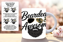 Radiant 15oz Mug Wrap Png Template , Father&#039;s Day Product Image 1