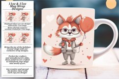 Colorful Love Notes: Watercolor Mug Wrap Sublimation Product Image 1